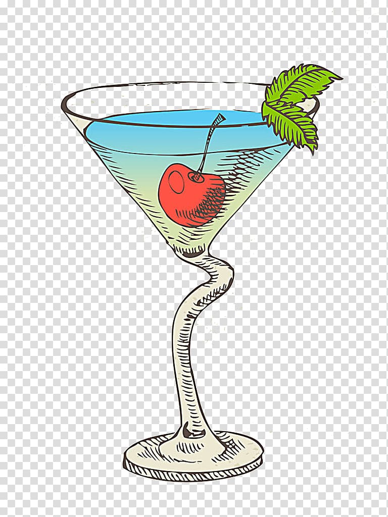 Cocktail glass Martini Long Island Iced Tea Daiquiri, Free drink cup creative matting transparent background PNG clipart