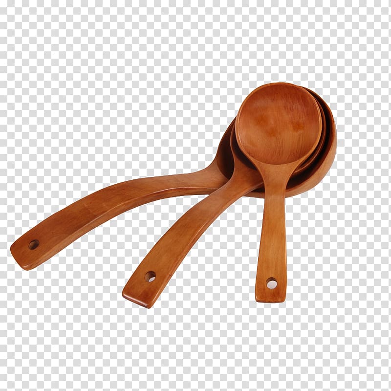 Wooden spoon Tableware, Wooden spoon transparent background PNG clipart