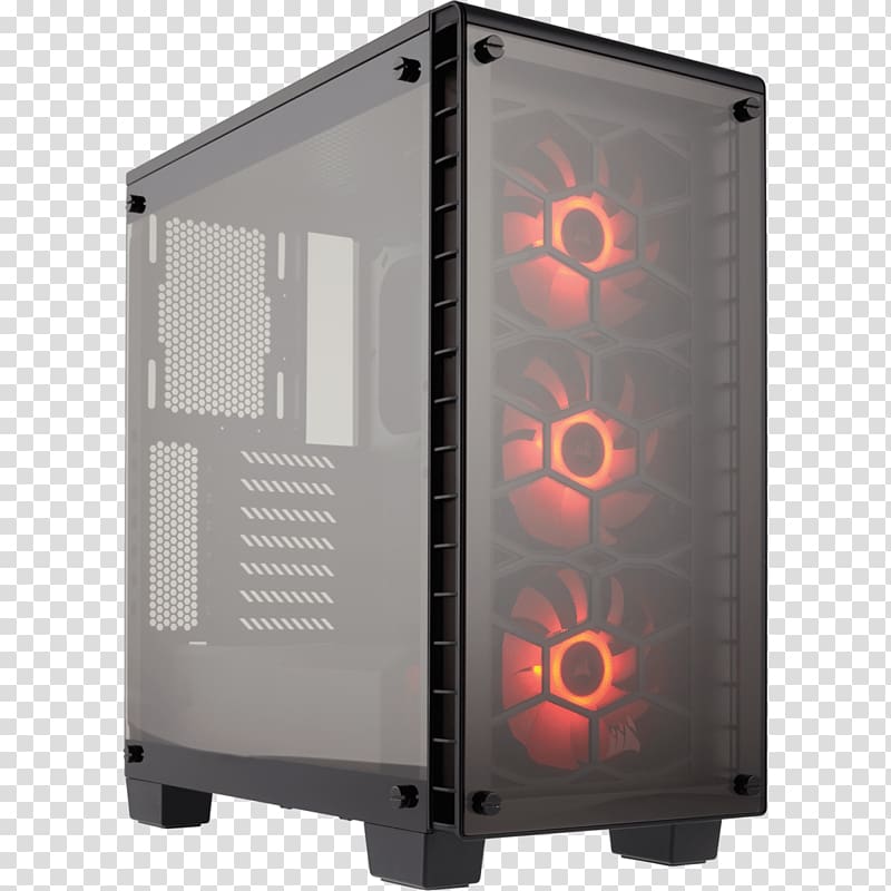 Computer Cases & Housings microATX Power supply unit Computer System Cooling Parts, crystal box transparent background PNG clipart