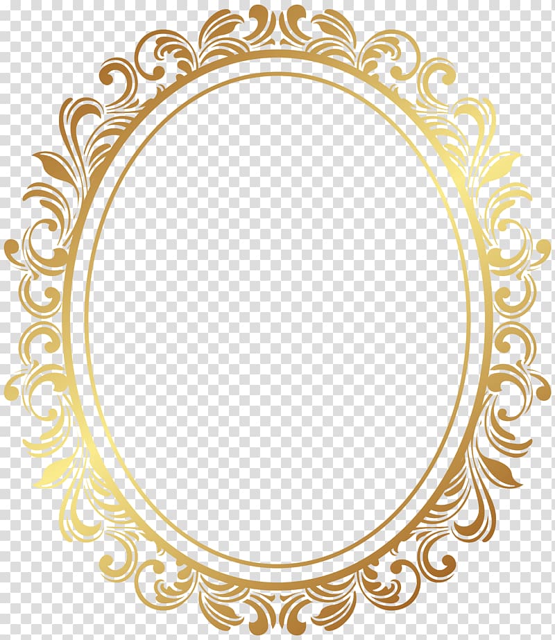 frame, Oval Border Deco Frame , oval gold ornate frame transparent background PNG clipart