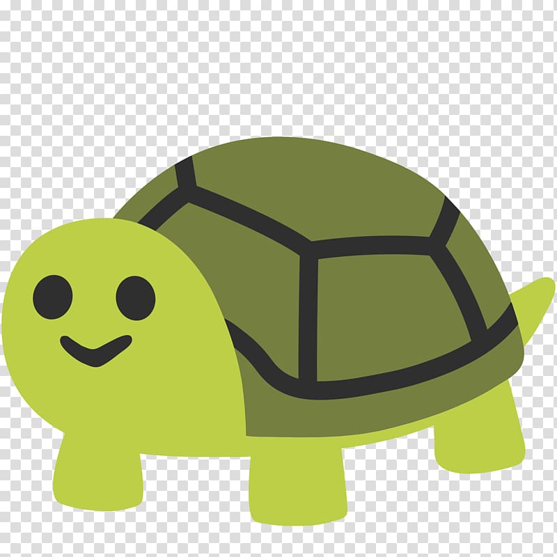 green turtle illustration, Turtle Emoji Android Oreo, turtle transparent background PNG clipart