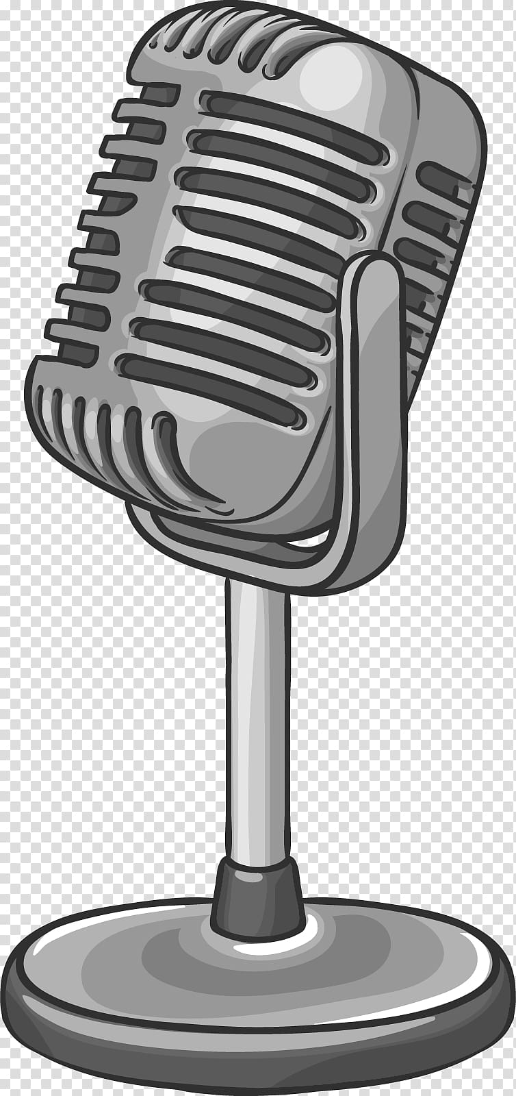 Microphone Drawing Icon, Cartoon hand-painted microphone microphone transparent background PNG clipart