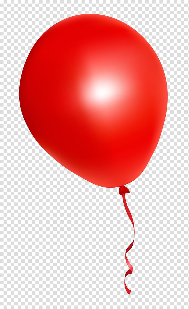 red balloon , Balloon Red, Red Balloon transparent background PNG clipart