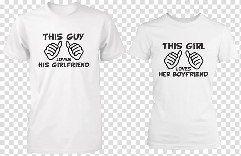 T-shirt Clothing Top couple, boy friend transparent background PNG clipart