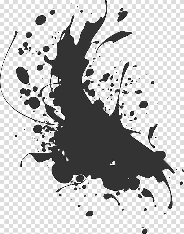 Ink Splatters PNG Picture, Black Ink Splatter Illustration, Ink Splatter, Black  Ink, Black PNG Image For Free Download