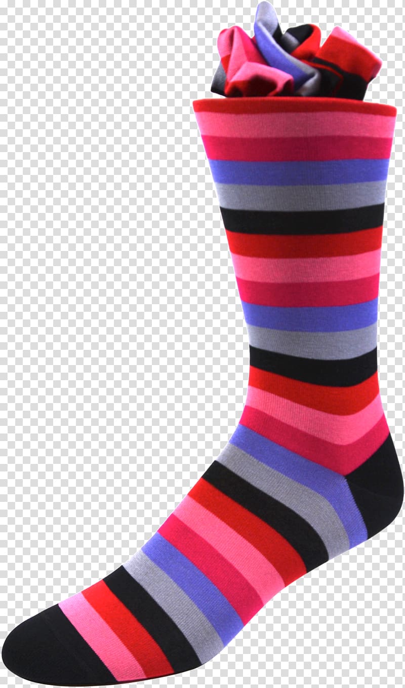 Sock ing Hosiery Amazon.com Knee highs, Stripes PINK transparent background PNG clipart