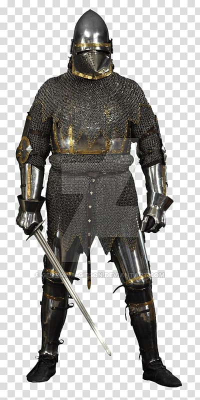 Middle Ages Knight Cuirass Components of medieval armour Plate armour, knight medieval transparent background PNG clipart