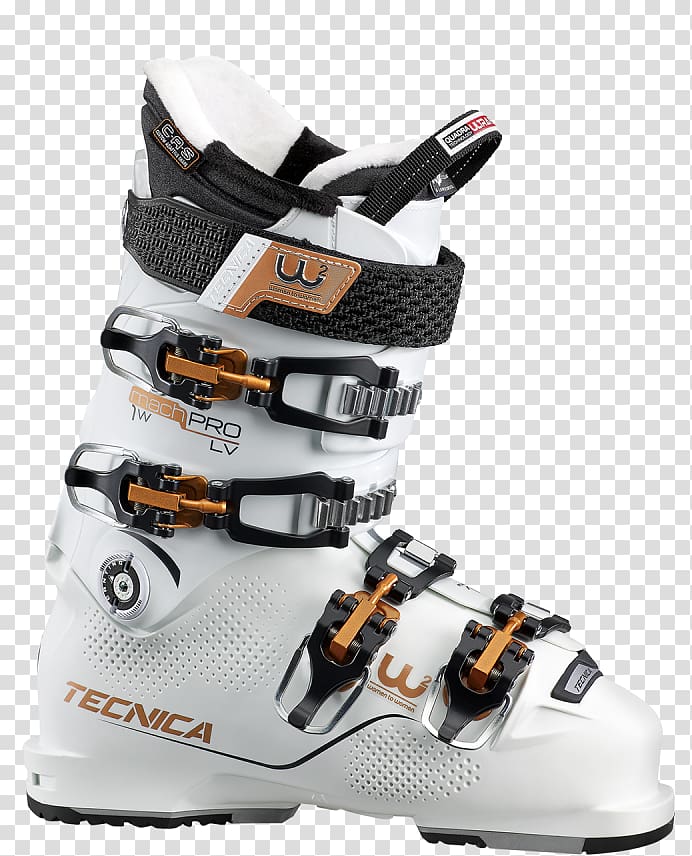 Tecnica Mach1 Pro LV Women White 23.5 (37 EUR) Ladies / Women Ski Boots Tecnica Group S.p.A Skiing, editorial board kristin transparent background PNG clipart