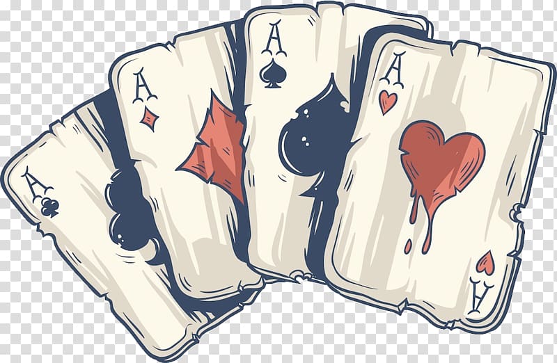 cartoon poker element transparent background PNG clipart