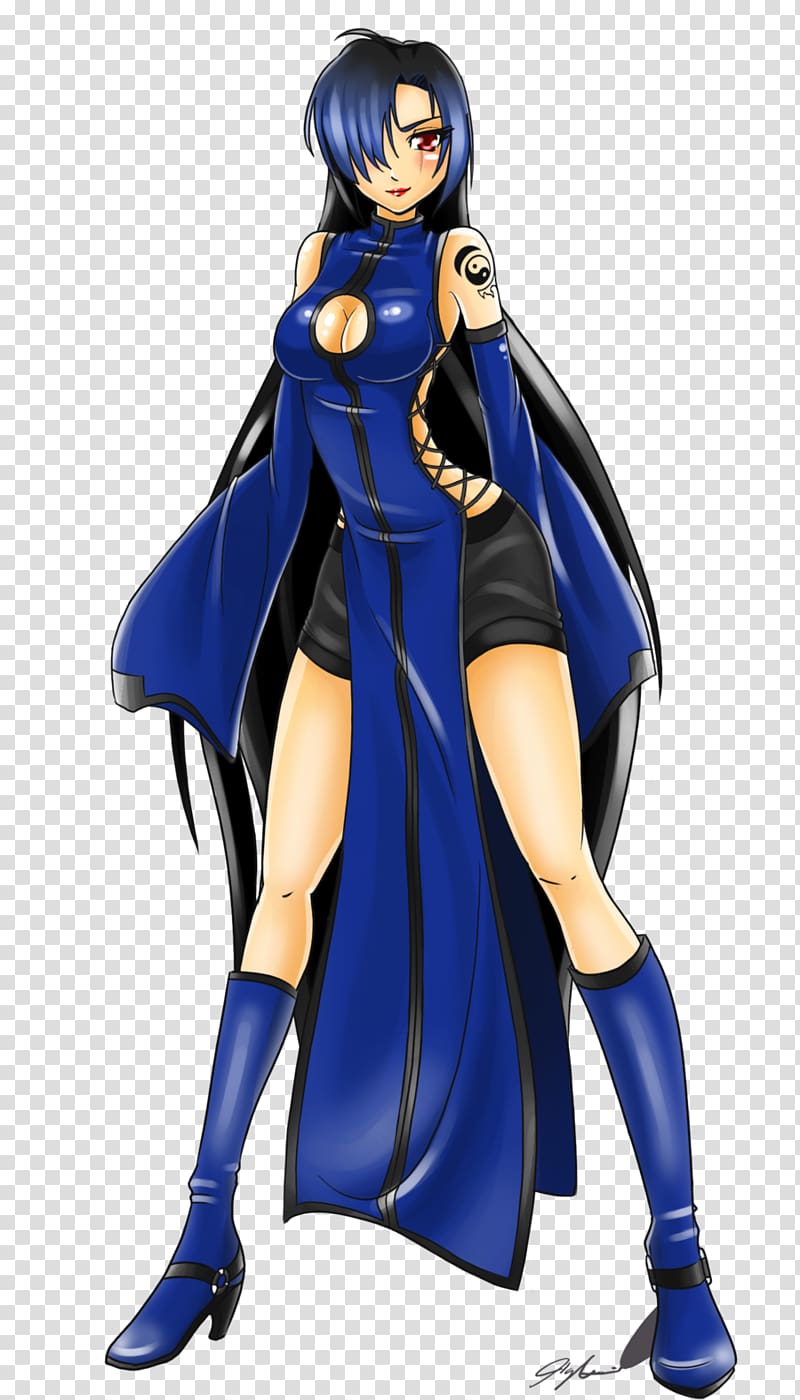 Figurine Cobalt blue Action & Toy Figures Anime, Freya transparent background PNG clipart