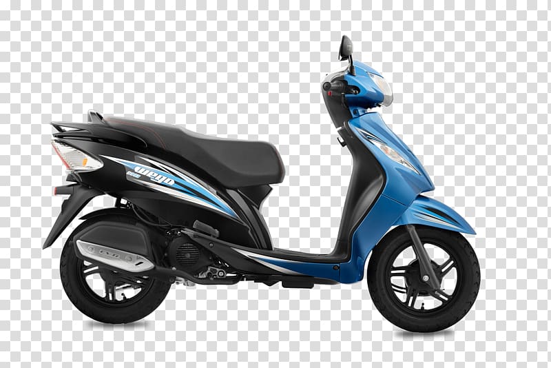 Scooter TVS Wego TVS Motor Company TVS Scooty Motorcycle, blue tone transparent background PNG clipart