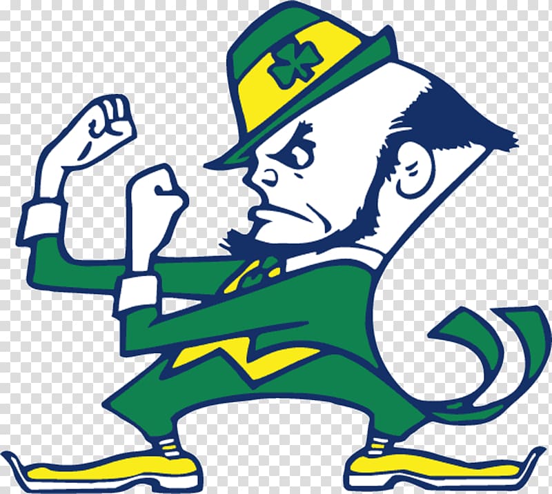 Notre Dame Fighting Irish football Notre Dame Fighting Irish women\'s basketball Notre Dame Fighting Irish men\'s basketball Logo , leprechaun transparent background PNG clipart