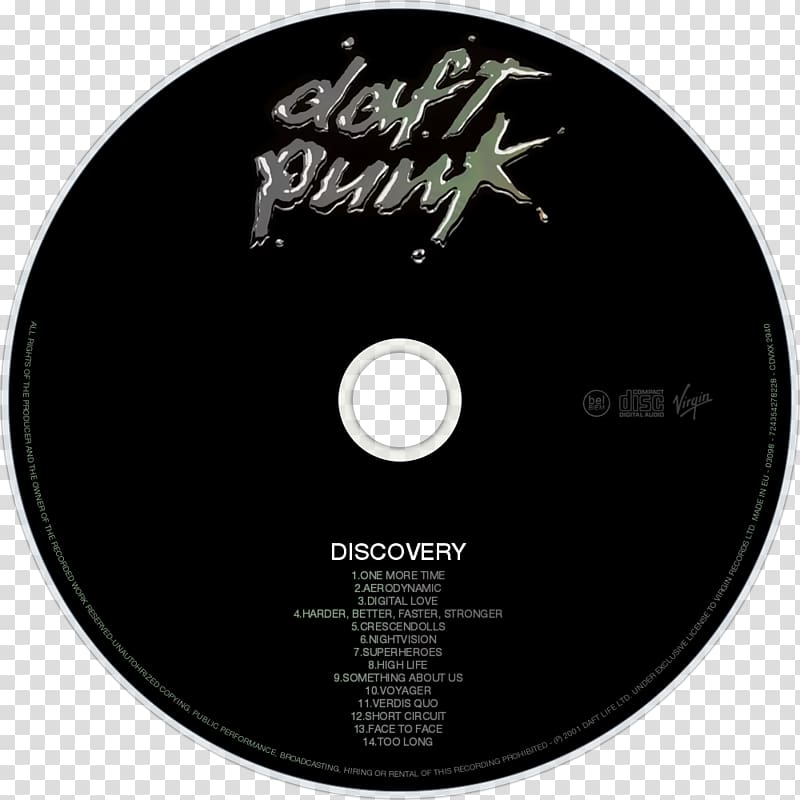 Discovery Daft Punk Phonograph record Album LCD Soundsystem, daft punk transparent background PNG clipart