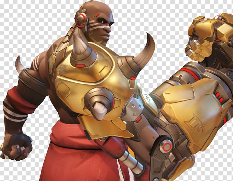 Characters of Overwatch Doomfist Winston Brigitte, others transparent background PNG clipart