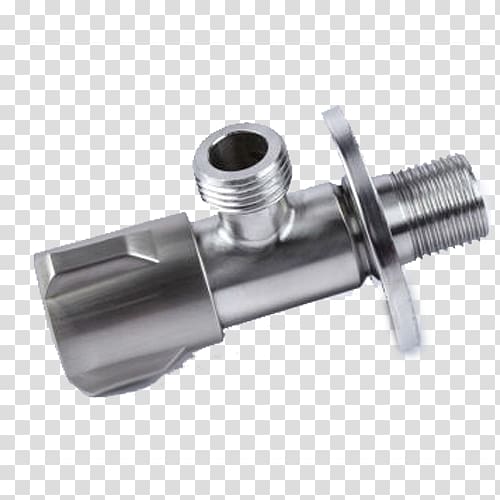 Valve Stainless steel Angle Euclidean , 304 stainless steel valve angle valve Triangle valve transparent background PNG clipart