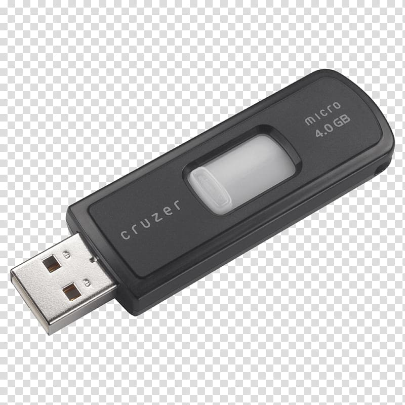 USB flash drive SanDisk Cruzer Computer data storage Flash memory, Usb Flash Drive transparent background PNG clipart