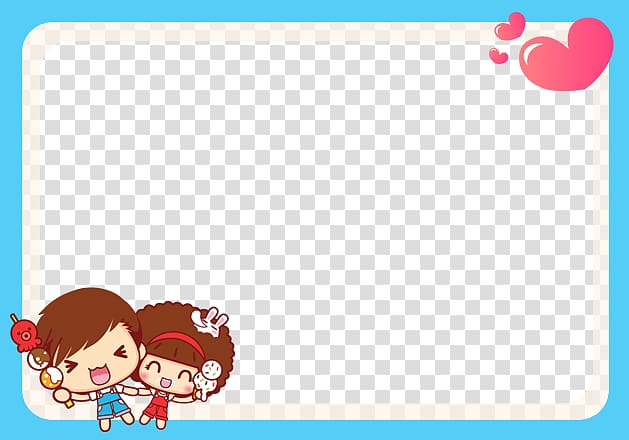 Textile Blue Price Purchasing, Cartoon Love Frame transparent background PNG clipart