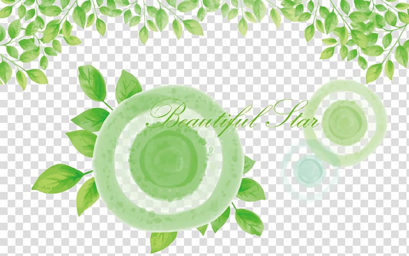 Euclidean Graphic design Element, green leaf pattern transparent background PNG clipart