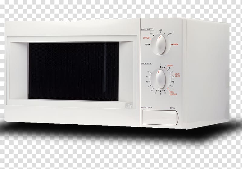 Microwave oven Electronics Small appliance, White household microwave oven transparent background PNG clipart