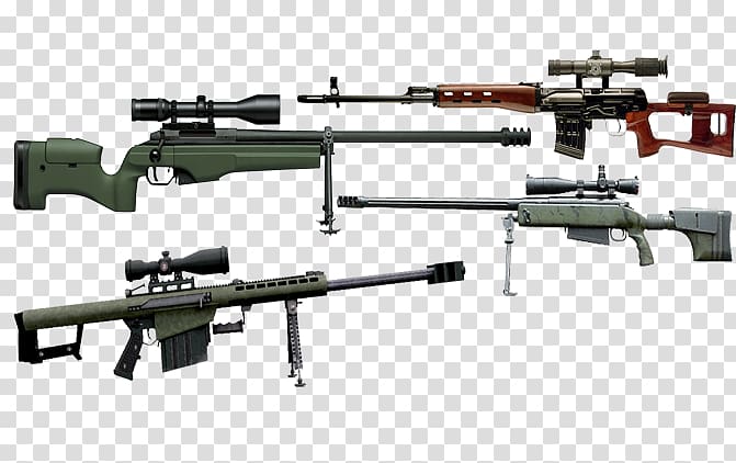 Sniper rifle Weapon Firearm Assault rifle, Sniper rifle Collection transparent background PNG clipart