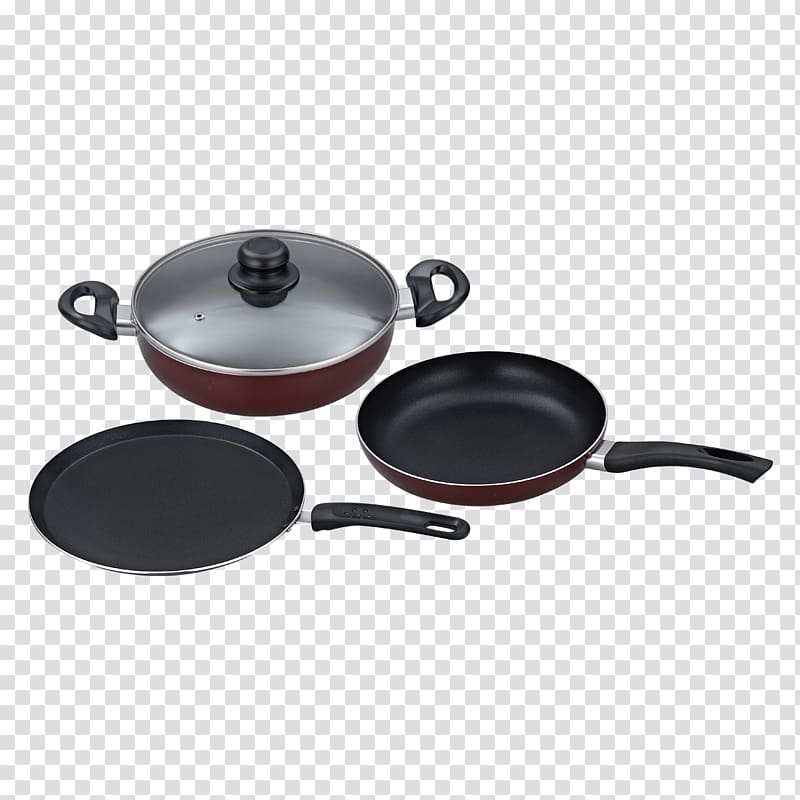 Karahi Cookware Induction cooking Non-stick surface Frying pan, cookware transparent background PNG clipart