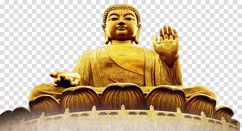Buddhism Guanyin God Goods Caishen, Buddha statues material transparent background PNG clipart