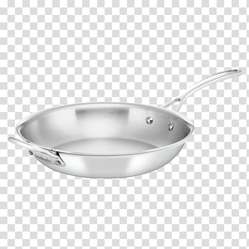 Frying pan Cookware Cooking Ranges Stainless steel, stainless steel kitchenware transparent background PNG clipart