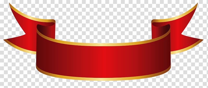 Banner Ribbon Paper , Red Banner , red and orange ribbon logo transparent background PNG clipart