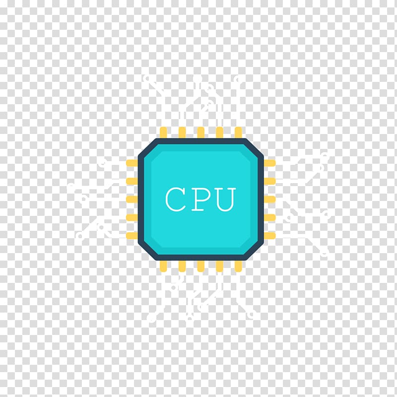 Iron-on Central processing unit Electronic circuit Integrated circuit, Blue chip transparent background PNG clipart