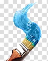 brown paint brush illustration, Blue Spiral Brush transparent background PNG clipart