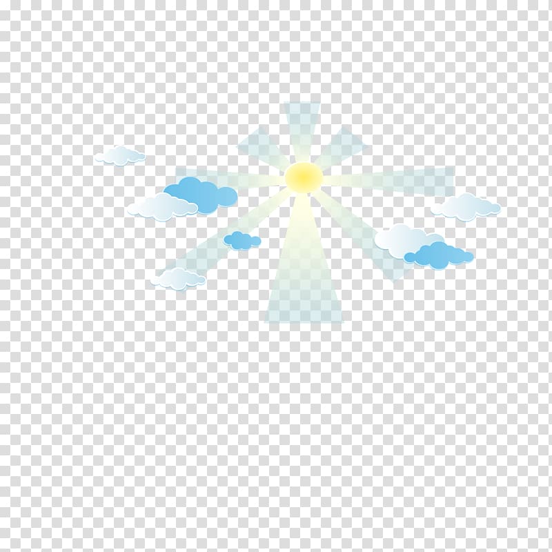 Blue Sky Pattern, sun rays transparent background PNG clipart