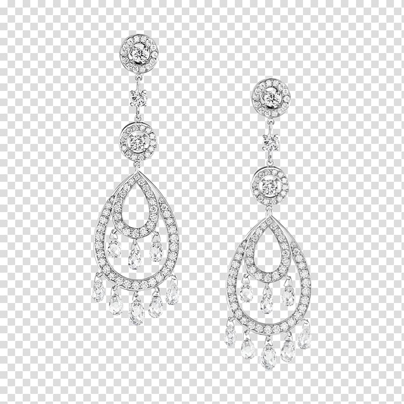 Earring Boucheron Jewellery Diamond Pendant, earrings transparent background PNG clipart