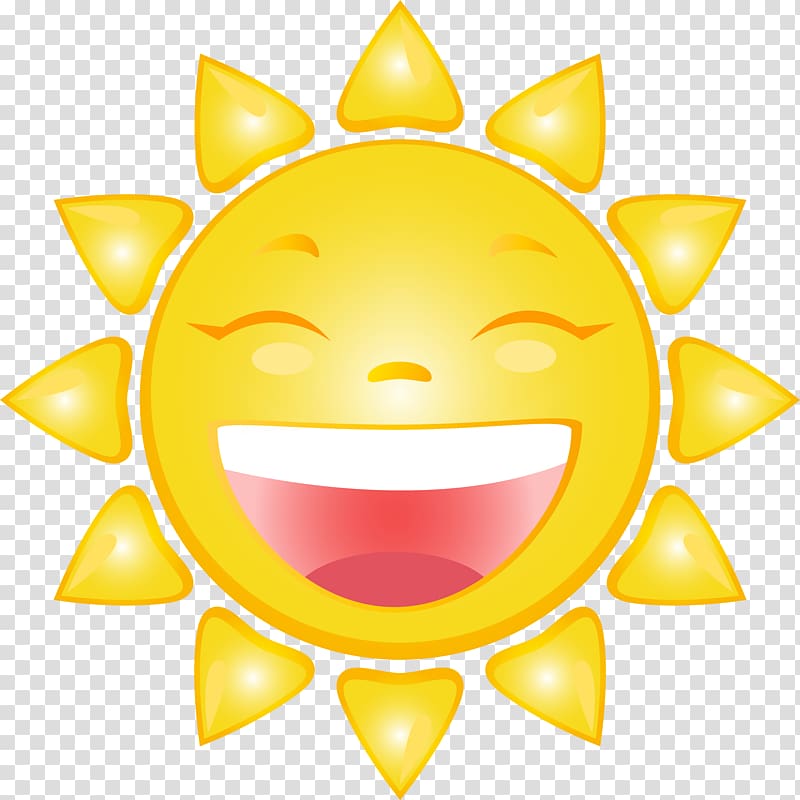 laughing sun illustration, Smiley Cartoon , Smiling Sun Cartoon transparent background PNG clipart