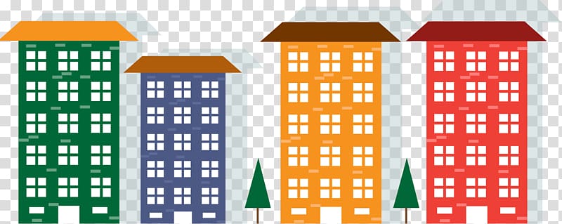 Building Drawing Cartoon Architecture, Cartoon city building transparent background PNG clipart