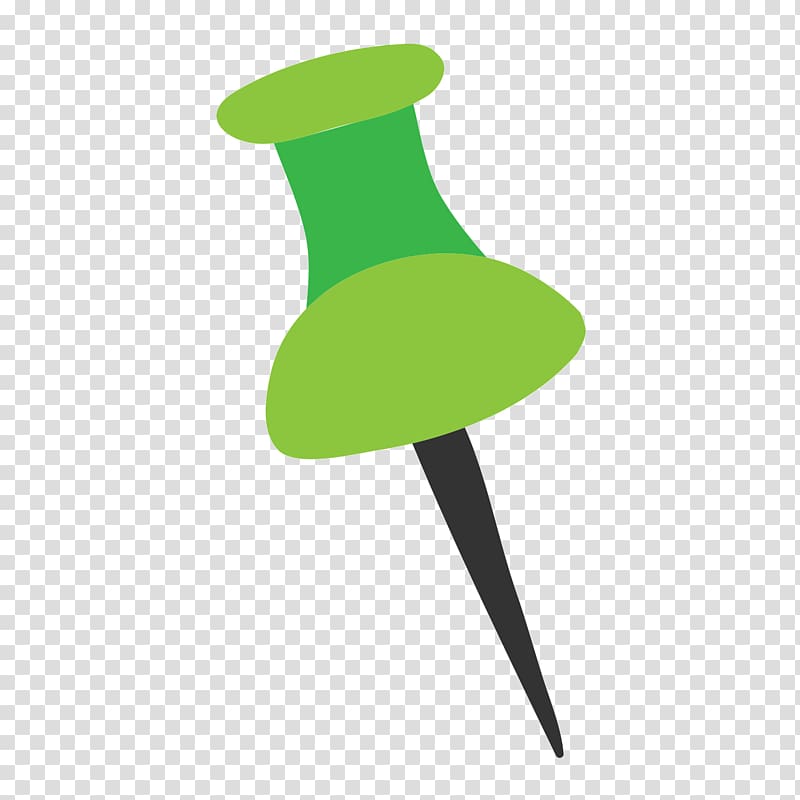 Drawing pin Green Computer file, Green pushpin transparent background PNG clipart