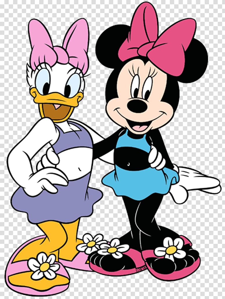 Daisy Duck Minnie Mouse Mickey Mouse Donald Duck Clarabelle Cow, minnie mouse transparent background PNG clipart