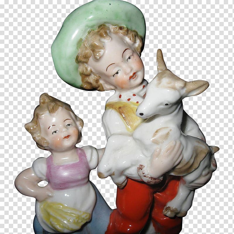 Figurine Pierrot Sitzendorf Porcelain Statue, hand-painted baby transparent background PNG clipart