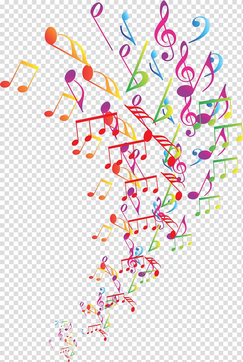 assorted-color musical note illustration, Microphone Sheet Music Musical note, music notes transparent background PNG clipart