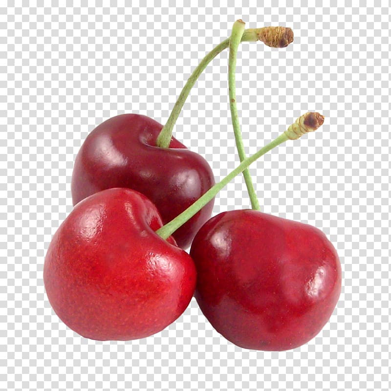 three red cherry fruits illustration, Sweet Cherry Cherry pie Cherries jubilee Sour Cherry, cherries transparent background PNG clipart