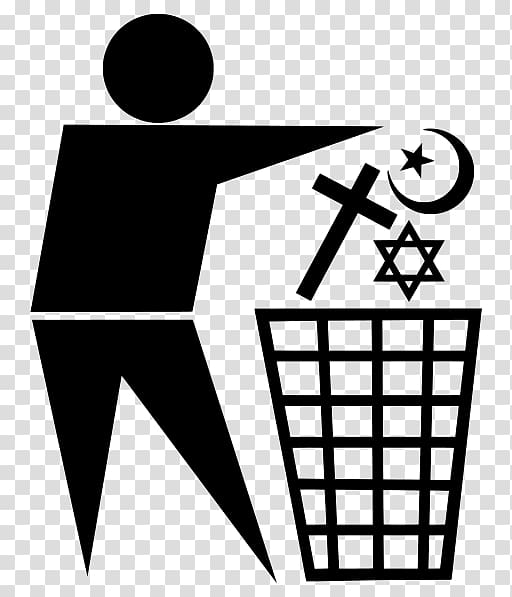 Antireligion Atheism Religious symbol Rubbish Bins & Waste Paper Baskets, others transparent background PNG clipart