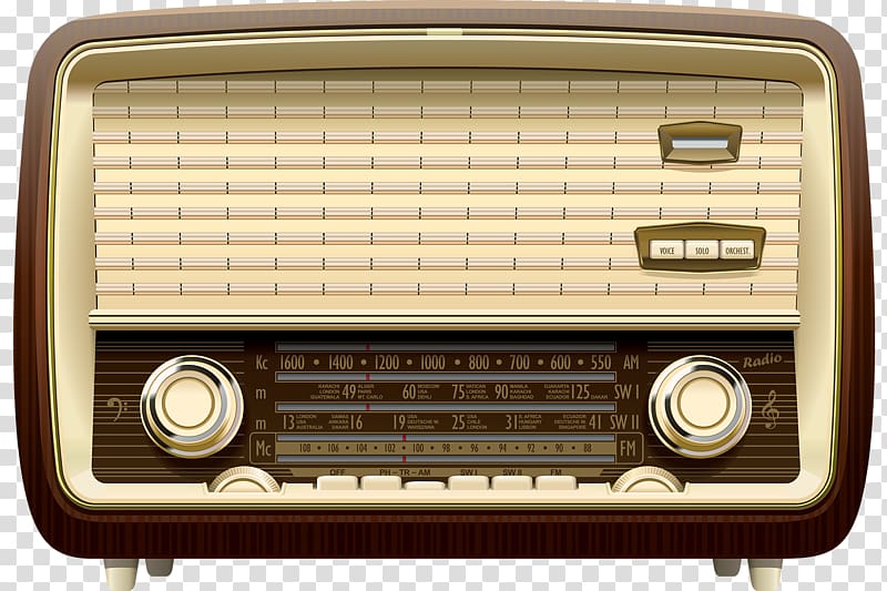 vintage radio transparent background PNG clipart