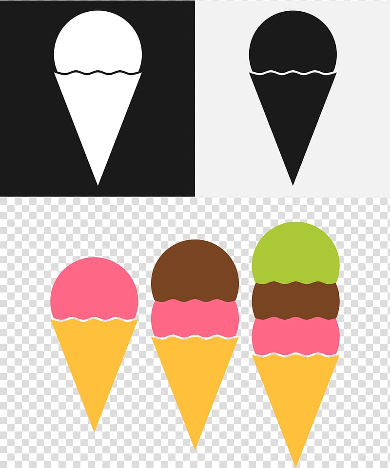 ice creams art, Ice Cream Cones Chocolate ice cream, ice cream transparent background PNG clipart