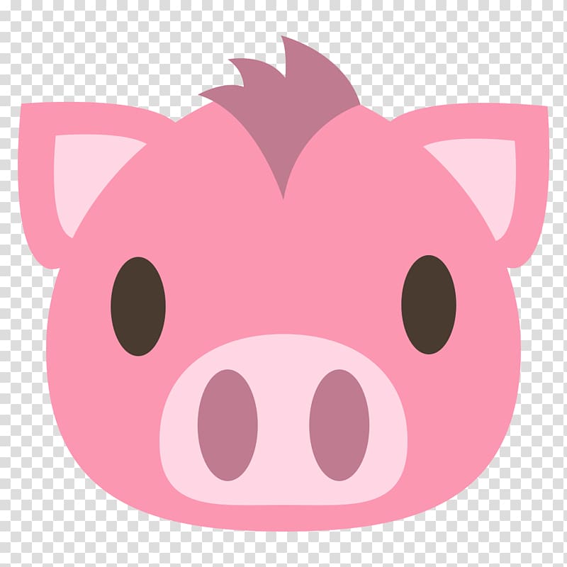 Pig Emoji Sticker Kiss SMS, pig transparent background PNG clipart