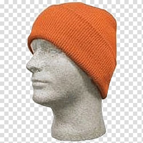 Beanie Knit cap Safety orange, beanie transparent background PNG clipart