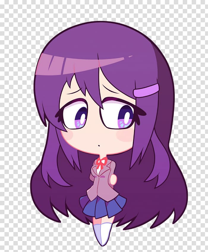 Pink Hair Anime Girl Png - Doki Doki Literature Club Yuri, Transparent Png  , Transparent Png Image