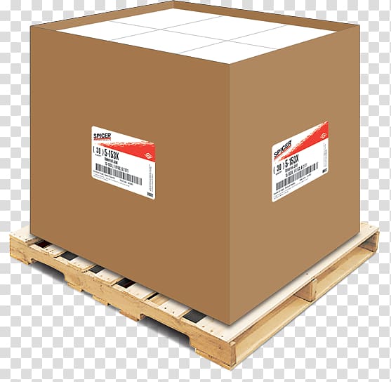 Box Pallet Packaging and labeling Cargo FedEx, cargo freight transparent background PNG clipart