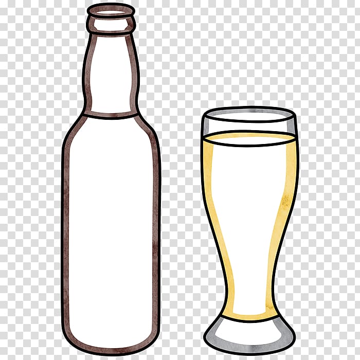 Glass bottle Beer Glasses Pint glass, beverage poster design transparent background PNG clipart