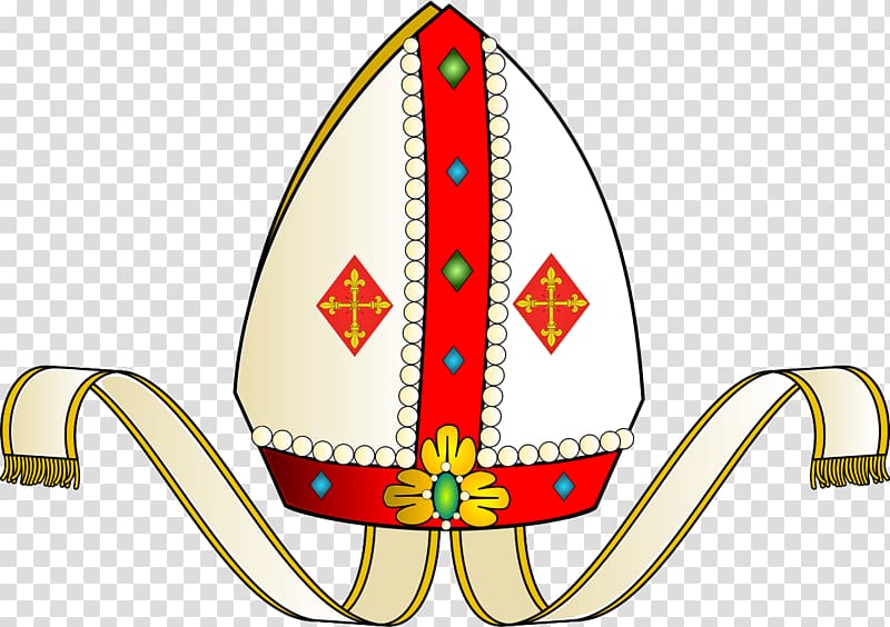 bishops mitre hat line art