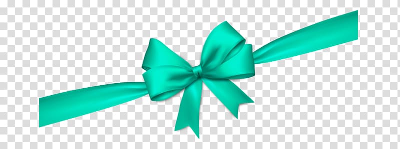Ribbon Green Gift wrapping, painted green satin bow transparent background PNG clipart
