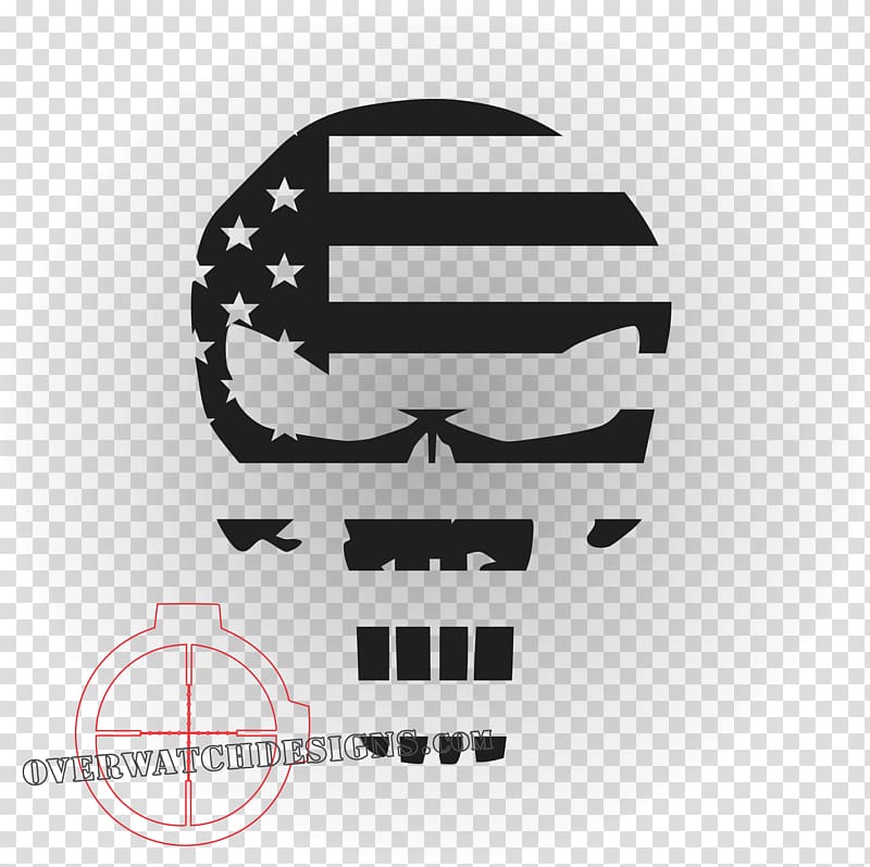 Punisher Flag of the United States Decal Sticker, decals transparent background PNG clipart